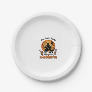 Assiettes En Carton Maison hantée Halloween directeur fanfare balai ca