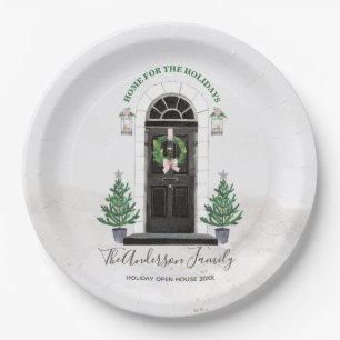Assiettes En Carton Maison pour Noël de Chambre ouverte de vacances