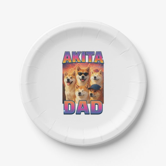 Assiettes En Carton Malamute d'Alaska (Devant)
