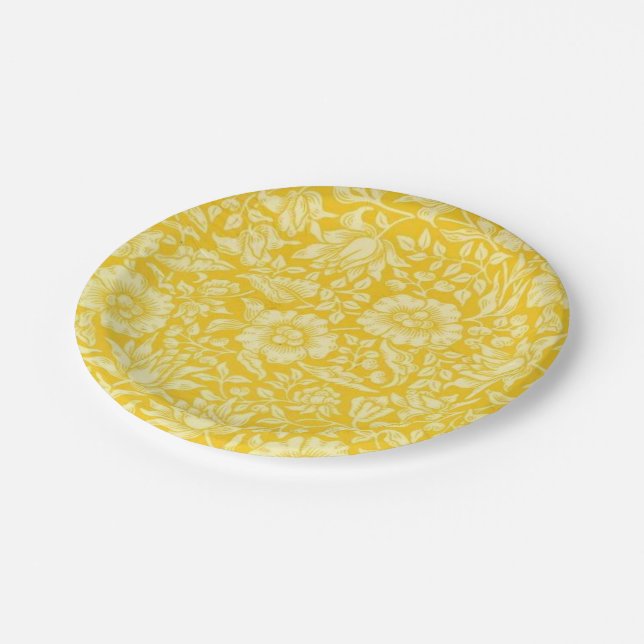 Assiettes En Carton Mallow jaune (Angle)