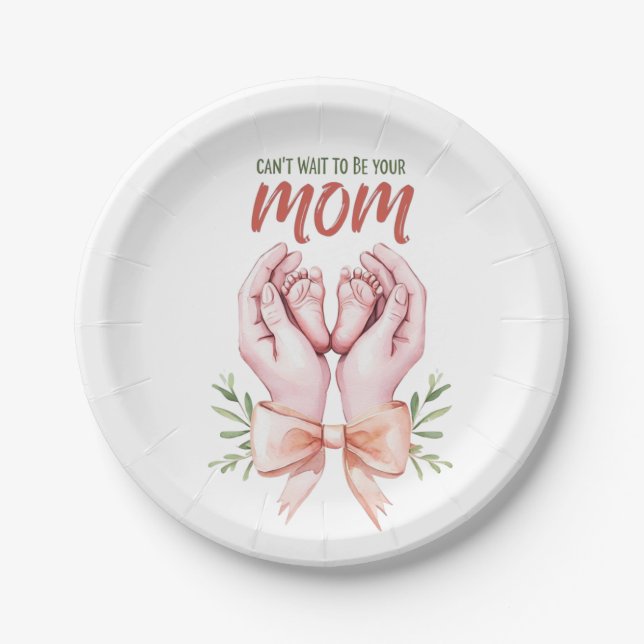 Assiettes En Carton Maman (Devant)