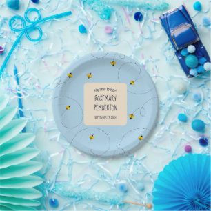 Assiettes En Carton Maman to Bee Cornflower Bleu