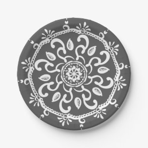 Assiettes En Carton Manatee Mandala
