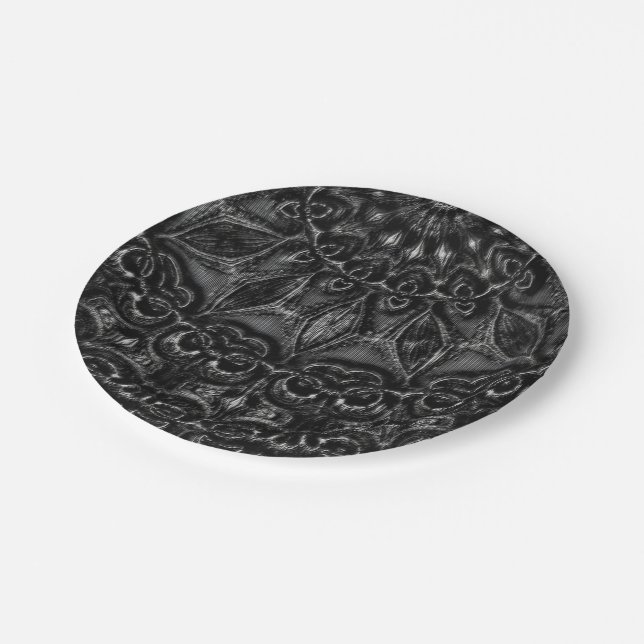 Assiettes En Carton Mandala (Angle)