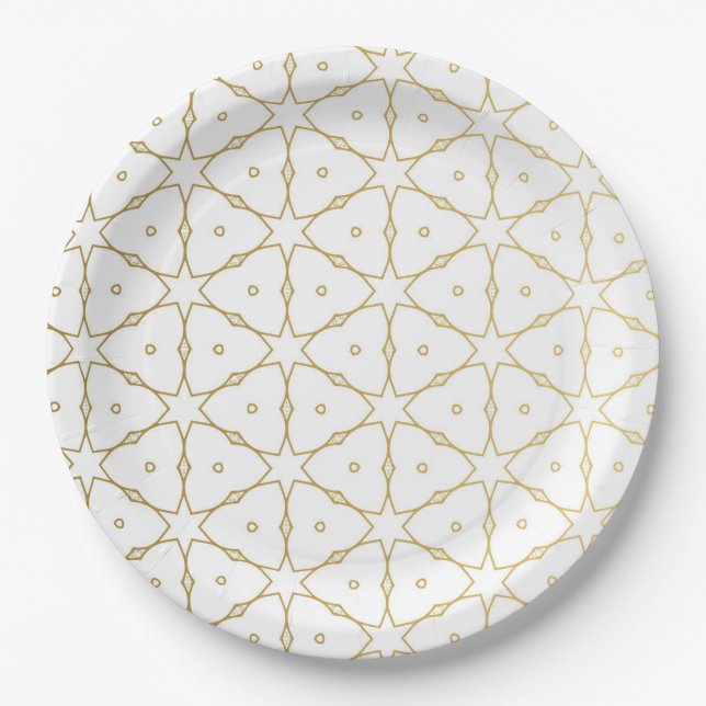 Assiettes En Carton Mandala 52 de luxe (Devant)