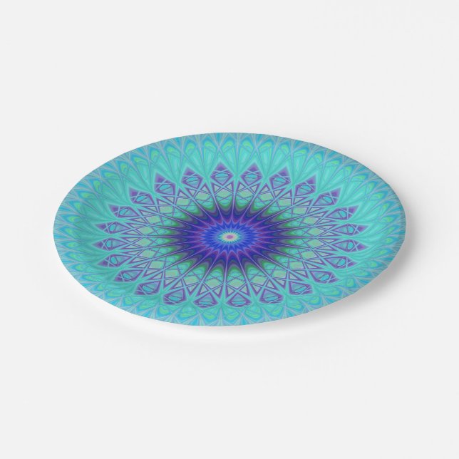Assiettes En Carton Mandala congelé (Angle)