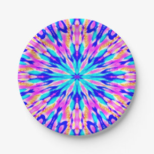 Assiettes En Carton mandala fractal complexe