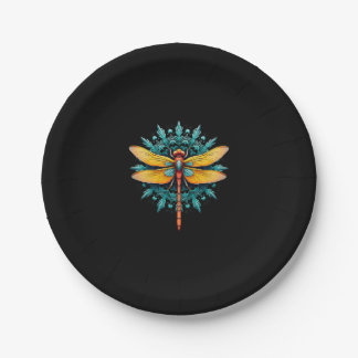 Assiettes En Carton Mandala Libellule - Fleur de Lotus Amoureux des In