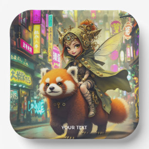 Assiettes En Carton Manège Fantastique Panda Sauvage Mignon