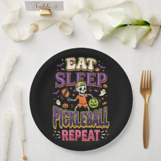 Assiettes En Carton Manger Dormir Pickleball Répéter Pickleball