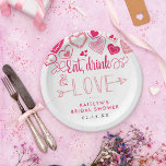 Assiettes En Carton "Mangez, buvez et aimez" Fête des mariées de la Sa<br><div class="desc">Célébrez dans le style avec ces douches nuptiales modernes et très tendance ou plaques en papier mariage. Ce design est facile à personnaliser avec votre libellé d'événement spécial et vos invités seront ravis quand ils verront ces fabuleuses assiettes. Les éléments correspondants se trouvent dans la collection.</div>