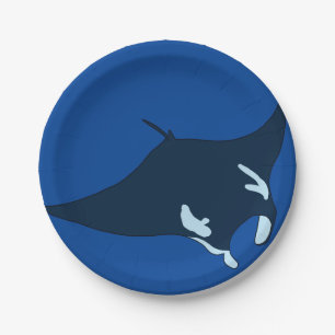 Assiettes En Carton Manta Ray