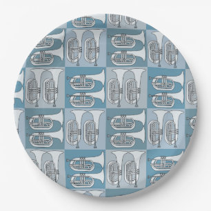 Assiettes En Carton Marching Baritone Crosshatch