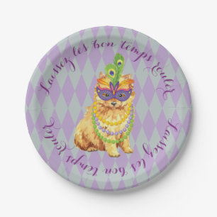 Assiettes En Carton Mardi gras Pomeranian