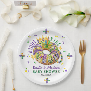 Assiettes En Carton Mardi Gras Un petit roi est en route