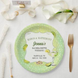 Assiettes En Carton Marges et Matrimoine Enterrement de Vie de Jeune F