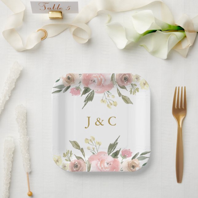 Assiettes En Carton Mari (Mariage)