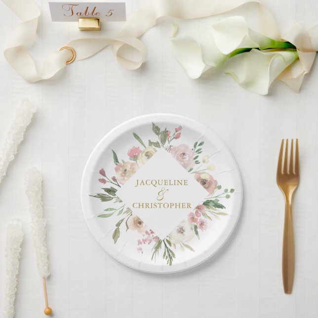 Assiettes En Carton Mari (Mariage)