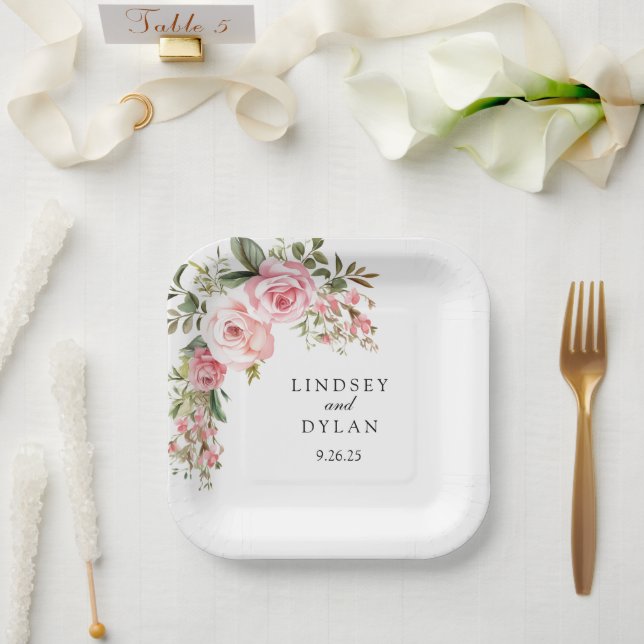 Assiettes En Carton Mariage (Mariage)