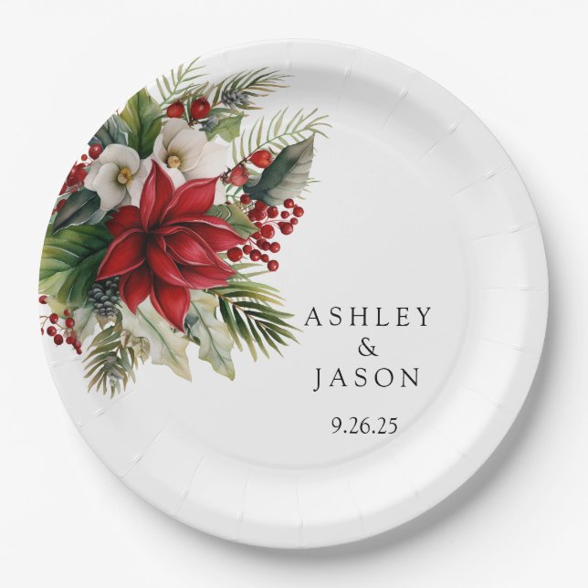 Assiettes En Carton Mariage  (Devant)