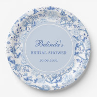 Mariage Blanc Bleu Chinoiserie Floral Fête