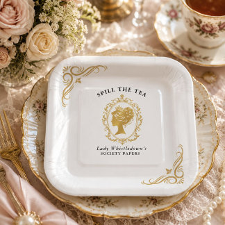 Assiettes En Carton Mariage Bridgerton