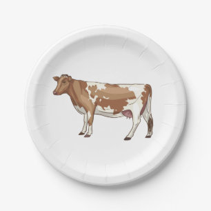 Assiettes En Carton Mariage campagnard de la ferme de vache fête d'an