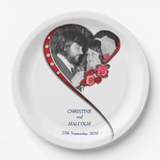 Assiettes En Carton Mariage cardiaque