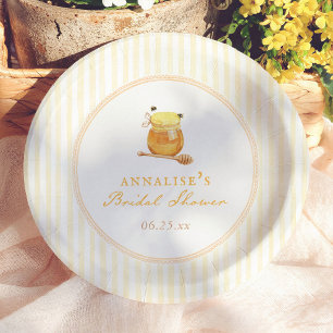 Assiettes En Carton Mariage Champêtre Vintage Honey Bee Fête de Fiança