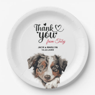 Assiettes En Carton Mariage Cocktail de Chien de Berger Australien