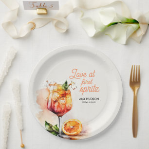 Assiettes En Carton Mariage coup de foudre Bridal Shower