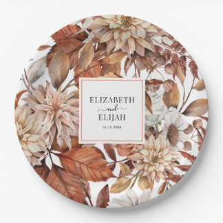 Assiettes En Carton Mariage de automne d'automne en terre cuite person
