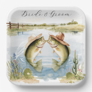 Assiettes En Carton Mariage de pêche au Texas