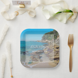 Assiettes En Carton Mariage de Rocky Beach