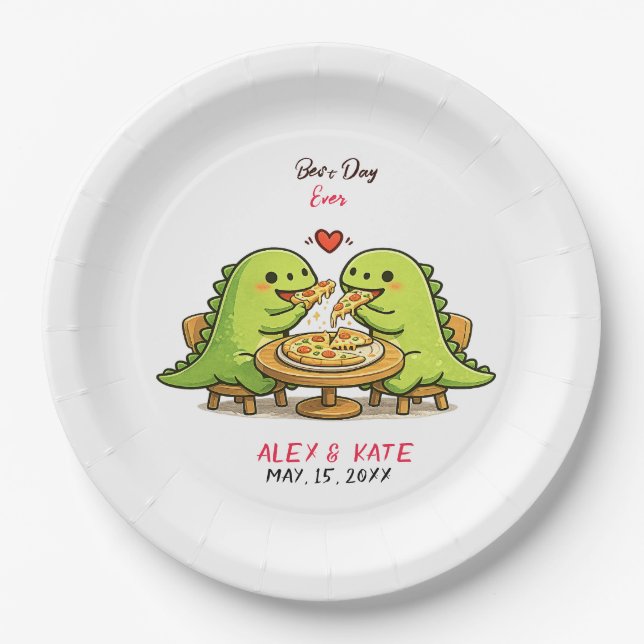 Assiettes En Carton Mariage drôle  (Devant)