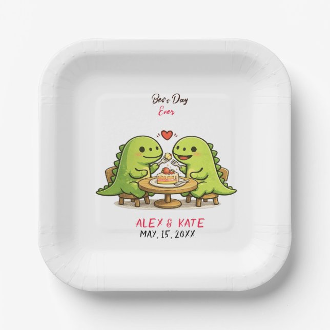 Assiettes En Carton Mariage drôle  (Recto)