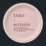 ASSIETTES EN CARTON MARIAGE ÉLÉGANT CLASSIQUE MODERNE PERSONNALISÉ STY<br><div class="desc">SERVIETTES DE MARIAGE PERSONNALISÉES AU NOM MINIMAL MONOGRAMME NOIR & BLANC TYPOGRAPHIE NOM PERSONNALISÉ MIGNON SOUS-VERRES DE MARIAGE
ASSIETTES EN PAPIER CARRÉES DE MARIAGE ÉLÉGANT MODERNE PERSONNALISÉ STYLÉ CLASSIQUE</div>