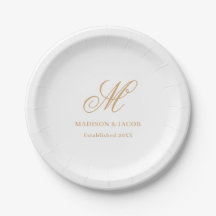 Mariage élégant monogramme