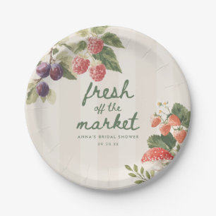 Assiettes En Carton Mariage élégant rayé tout droit du marché