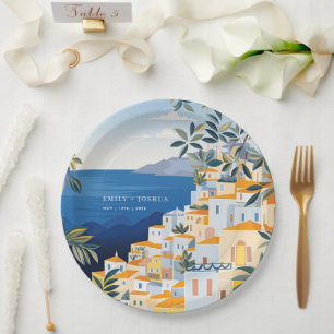 Assiettes En Carton Mariage italien de la côte d'Amalfi