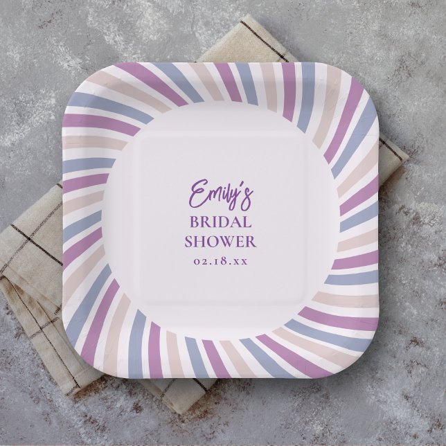 Assiettes En Carton Mariage rétro funky disco (Créateur téléchargé)