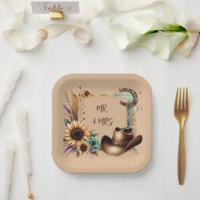 Mariage rustique occidental M. et Mme 7 pouces car