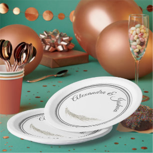 Assiettes En Carton Mariage Verse Bible Catholique Cadre