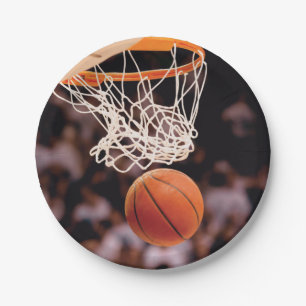 Assiettes En Carton Marquage au basket-ball
