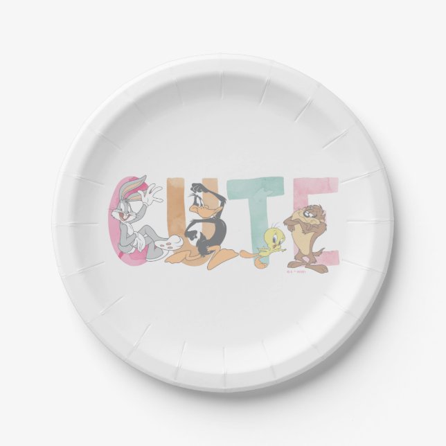 Assiettes En Carton marque-mot LOONEY TUNES™ (Devant)
