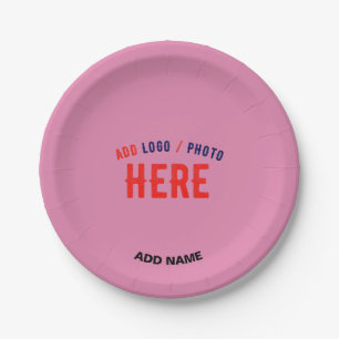 ASSIETTES EN CARTON MARQUE VÉRIFIÉE ROSE CHAUDE MODERNE ET COUSTE