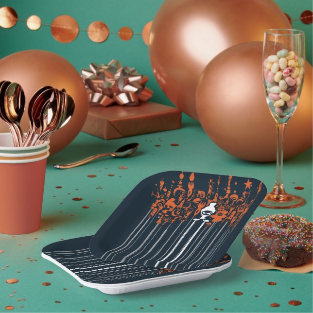 Assiettes En Carton MARVIN THE MARTIAN™ Armes de destruction massive (Multi)