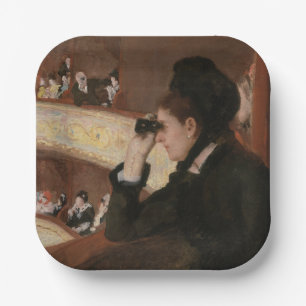 Assiettes En Carton Mary Cassatt - Dans le loge