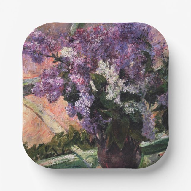 Assiettes En Carton Mary Cassatt - Lilacs dans une fenêtre (Recto)