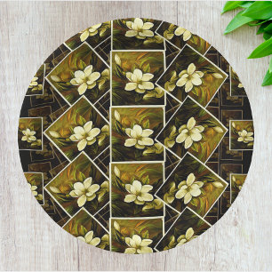 Assiettes En Carton Mashup vintage de peinture encadrée de Magnolia B